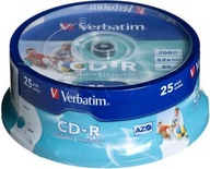 CD-R VERBATIM a-25 CAKE PRINTABLE (na tlač)