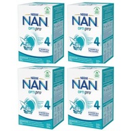 NESTLE NAN OPTIPRO 4 Upravené mlieko 4x650 g NESTLE NAN OPTIPRO 4 Upravené mlieko 4x650 g