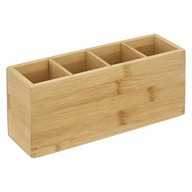 BAMBUSOVÝ ORGANIZÉR 7x22 cm prírodný, 4 priehradky BAMBUSOVÝ ORGANIZÉR 7x22 cm prírodný, 4 priehradky