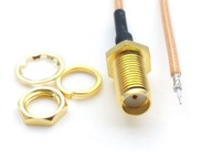 Pigtail SMA zásuvka 20cm RG178 -- 2 kusy -- Pigtail SMA zásuvka 20cm RG178 -- 2 kusy --