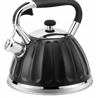 Oceľová kanvica s píšťalkou 3L Induction GAS BLACK Oceľová kanvica s píšťalkou 3L Induction GAS BLACK