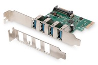 USB 3.0 PCI Express rozširujúca karta/ovládač, 4x