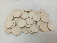 Preglejkové kolieska 4 cm škrabky, 100 ks, DIY drevené