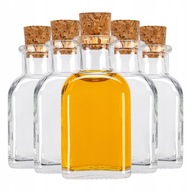 10x sklenené fľaše Quadra 50 ml pre svadobných hostí 10x sklenené fľaše Quadra 50 ml pre svadobných hostí