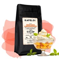 Zrnková káva ochutená 1 kg KRÉM S BROSKAŇAMI, čerstvo pražená Arabica Zrnková káva ochutená 1 kg KRÉM S BROSKAŇAMI, čerstvo pražená Arabica
