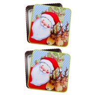2 ks Xmas Gift Box krabička na sušienky na uloženie darčekov