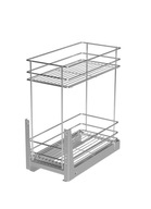 Nákladný kôš Mini 30, strieborný, tiché zatváranie W-2311 Nákladný kôš Mini 30, strieborný, tiché zatváranie W-2311