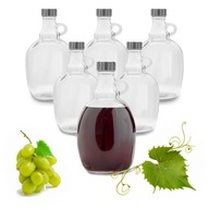 6x GALÓN s uzáverom 1L na víno, džús, voda, FĽAŠA, univerzálna karafa 6x GALÓN s uzáverom 1L na víno, džús, voda, FĽAŠA, univerzálna karafa