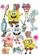 Potlač cukrovej pasty na tortovú súpravu SPONGEBOB Potlač cukrovej pasty na tortovú súpravu SPONGEBOB