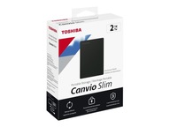 TOSHIBA Canvio Slim 2TB USB 3.2 čierny
