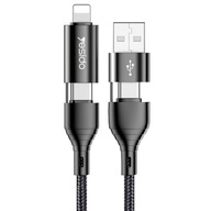 ADAPTÉROVÝ KÁBEL 4v1 USB-C / LIGHTNING / USB 120cm ADAPTÉROVÝ KÁBEL 4v1 USB-C / LIGHTNING / USB 120cm