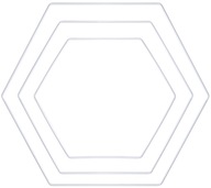 Biely kovový prsteň HEXAGON Lapač snov 3 ks. Biely kovový prsteň HEXAGON Lapač snov 3 ks.