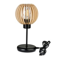 Nočná lampa, podkrovná stolová lampa s E27 LED, drevo Nočná lampa, podkrovná stolová lampa s E27 LED, drevo
