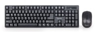 Čierna sada klávesnice + myš, bezdrôtová