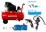 Piestový olejový kompresor Kompresor 50 litrov Kupczyk FLG-50 Set Piestový olejový kompresor Kompresor 50 litrov Kupczyk FLG-50 Set