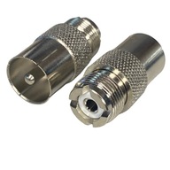 Adaptér UHF zástrčka / UHF zásuvka RÝCHLY KONEKTOR Adaptér UHF zástrčka / UHF zásuvka RÝCHLY KONEKTOR