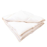Prikrývka 200 x 220 s 90 % peria Standard, celosezónna, 100 % bavlna Ecru Prikrývka 200 x 220 s 90 % peria Standard, celosezónna, 100 % bavlna Ecru