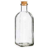 SKLENENÁ FĽAŠA s korkom na JUICE dekoračná sklenená fľaša 0,5l 500ml SKLENENÁ FĽAŠA s korkom na JUICE dekoračná sklenená fľaša 0,5l 500ml