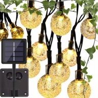 SOLÁRNE GARLANDOVÉ ZÁHRADNÉ LAMPY REŤAZ 40 LED 6M SOLÁRNE GARLANDOVÉ ZÁHRADNÉ LAMPY REŤAZ 40 LED 6M