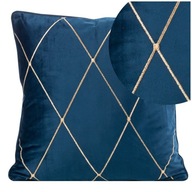 Pierre Cardin Velvet Margo námornícka modrá obliečka na vankúš 45x45 Pierre Cardin Velvet Margo námornícka modrá obliečka na vankúš 45x45