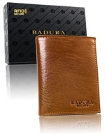 Pánska kožená peňaženka BADURA, RFID ochrana, veľ