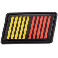 1 sada Car Ralliart Stripe Mriežka Červená Žltá 1 sada Car Ralliart Stripe Mriežka Červená Žltá