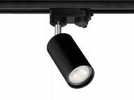 Čierna LED pásová lampa na 3-fázovej dráhe