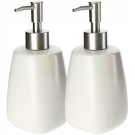 DÁVKOVAČ BIELEHO TEKUTÉHO GÉLOVÉHO MYDLA 2 x 400ml DÁVKOVAČ BIELEHO TEKUTÉHO GÉLOVÉHO MYDLA 2 x 400ml