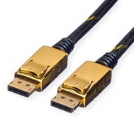 DisplayPort DP-DP M/M kábel, zlatý, 7,5 m DisplayPort DP-DP M/M kábel, zlatý, 7,5 m