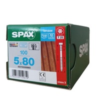SPAX DECK SKRUTKY 5X80 NEREZ A2 - 100 KS SPAX DECK SKRUTKY 5X80 NEREZ A2 - 100 KS