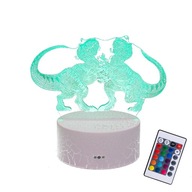 3D LED DINOSAUR T-REX JURASSKÁ PARKOVÁ LAMPA + DIAĽK 3D LED DINOSAUR T-REX JURASSKÁ PARKOVÁ LAMPA + DIAĽK