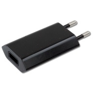 Sieťová nabíjačka 100-240V - USB 5V 1A Slim Black