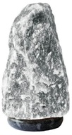 Soľná lampa 2-3kg, sivá soľ, podstavec z šedého mramoru