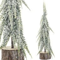 Mini vianočný stromček so zasneženou vianočnou ozdobou, 30 cm