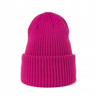 Dámska FUCHSIA Roll-up Polish Beanie Rebred Winter