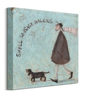 Obraz Small Sausage Walking Sam Toft 30x30 cm