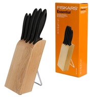 FISKARS ESSENTIAL SADA 5 NOŽOV V DREVENOM BLOKU FISKARS ESSENTIAL SADA 5 NOŽOV V DREVENOM BLOKU
