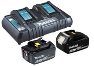 MAKITA Battery Set Batéria 2x bl1830b + DC18RD rýchlonabíjačka NOVINKA