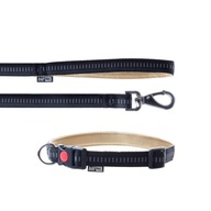 Vodítko + obojok Soft Style Happet black XL 2,5cm Vodítko + obojok Soft Style Happet black XL 2,5cm