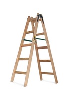 Maliarsky drevený rebrík, obojstranný, 2x5 schodíkov, DRABEST 150kg + HÁK