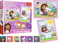 TREFL Puzzle 2v1 + hra MEMOS GABI Cat House TREFL Puzzle 2v1 + hra MEMOS GABI Cat House
