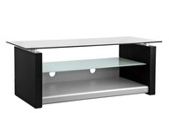 LCD/LED/plazmový TV stolík so sklenenými policami