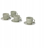 IKEA FARGKLAR Šálka s podšálkou, zelená 25 cl IKEA FARGKLAR Šálka s podšálkou, zelená 25 cl