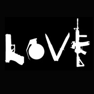 Vinylová nálepka s nálepkou White Style LOVE with Guns Vinylová nálepka s nálepkou White Style LOVE with Guns