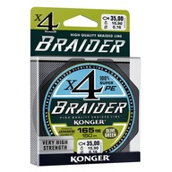 KONGER BRAIDER X4 BRAIDER ZELENÝ 0,16mm 150m