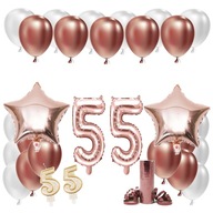 55. NARODENINY SADA BALÓNOV Z RUŽOVÉHO ZLATA 55. VÝROČIE SVADBY RUŽOVÉ ZLATO 55. NARODENINY SADA BALÓNOV Z RUŽOVÉHO ZLATA 55. VÝROČIE SVADBY RUŽOVÉ ZLATO