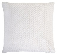 Mäkká, embosovaná krémová obliečka na vankúš 40x40 Braid Mäkká, embosovaná krémová obliečka na vankúš 40x40 Braid