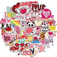 VODEODOLNÉ NÁLEPKY NA LAPTOP MIX LOVE 50 ks VODEODOLNÉ NÁLEPKY NA LAPTOP MIX LOVE 50 ks