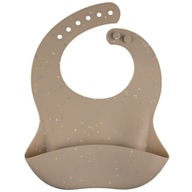 DOTS Canpol Babies silikónový podbradník s vreckom 4 m+ DOTS Canpol Babies silikónový podbradník s vreckom 4 m+