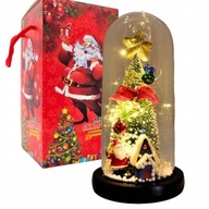Vianočný stromček v skle LED Sklenená guľa Vianočný darček Vianočné sviatky